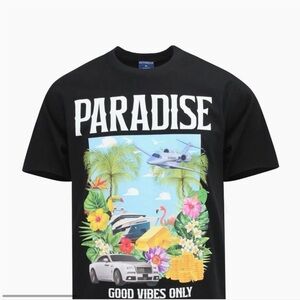 Black Paradise Graphic T-Shirt Various Sizes